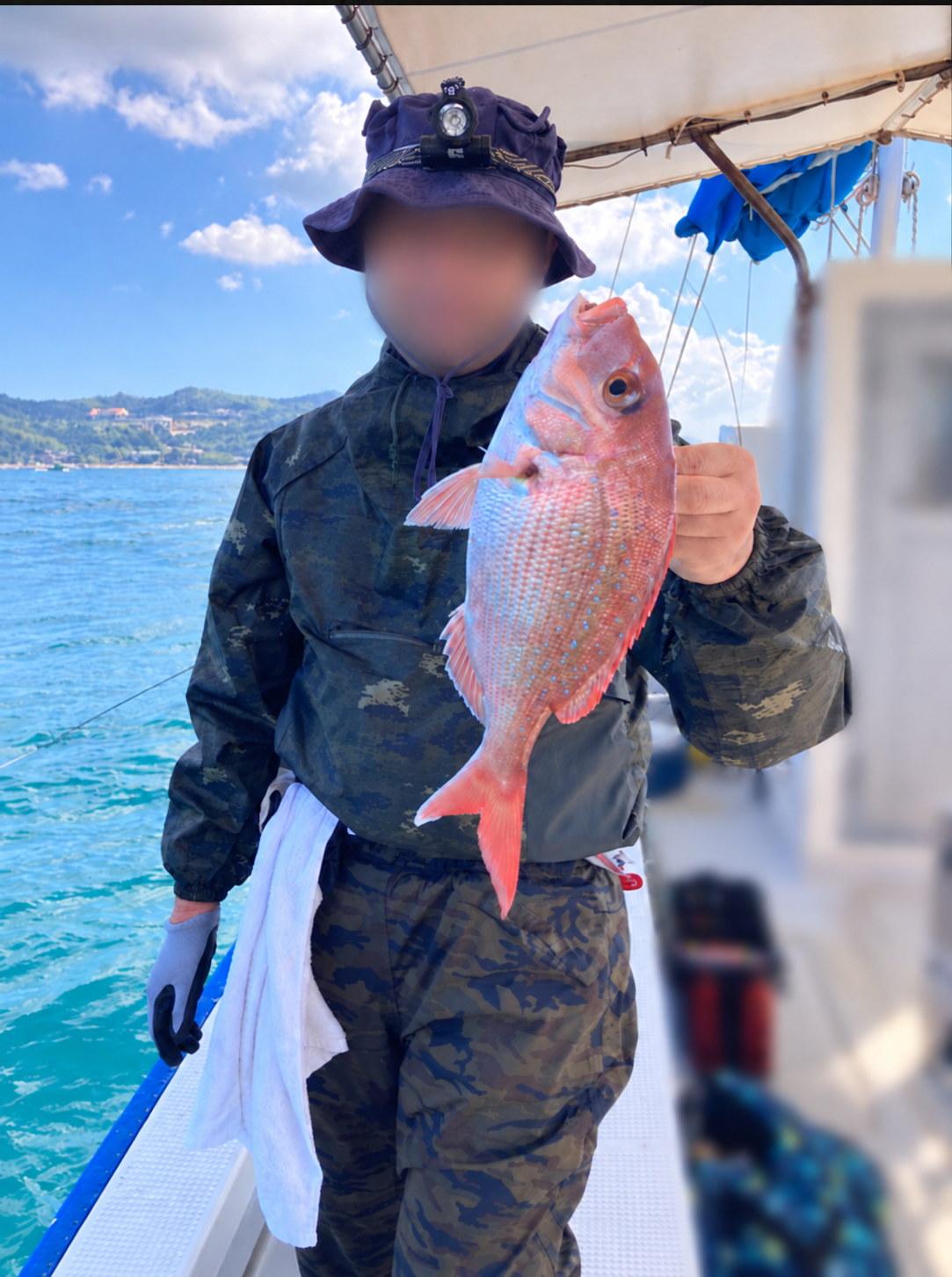 タイラバ3回目の釣行で釣り上げた真鯛